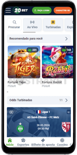 20bet casa para Android